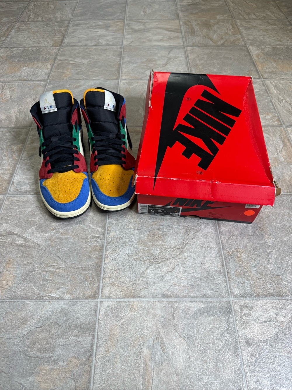 Air Jordan 1 Mid SE Fearless Blue The Great Mens Shoe Size 10 CU2805-100